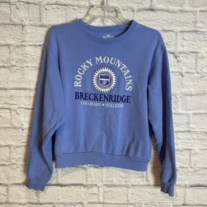 Hollister Girls Cozy Embroidered Loungewear Casual Sweatshirt Size Small